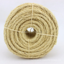 3 strands twisted 8mm natural sisal rope for garden